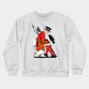 British Beefeater on the Toilet Crewneck Sweatshirt